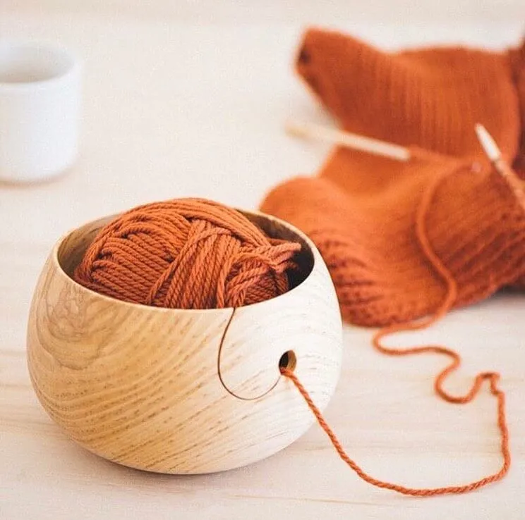 Wood Yarn Bowl
