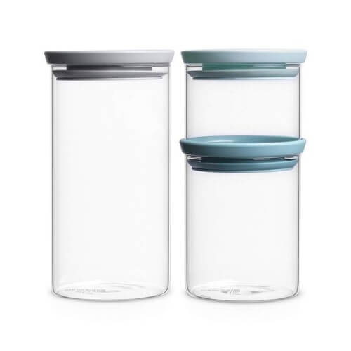 Brabantia Stackable Glass Jars